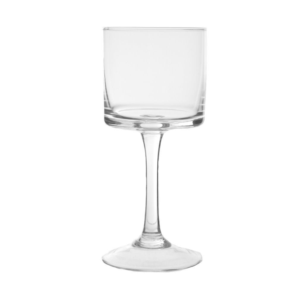 Sklo svícen pohár válcec v.25x9cm čirý