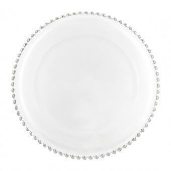 Sklo tác zrcadlo pr.30cm ozdobný okraj