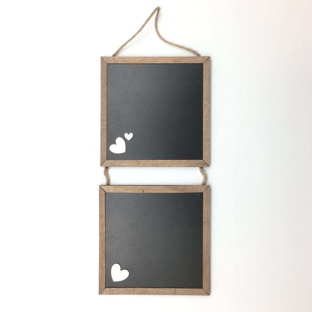 Tabule dřevo závěs š.15x15cm 2ks natural