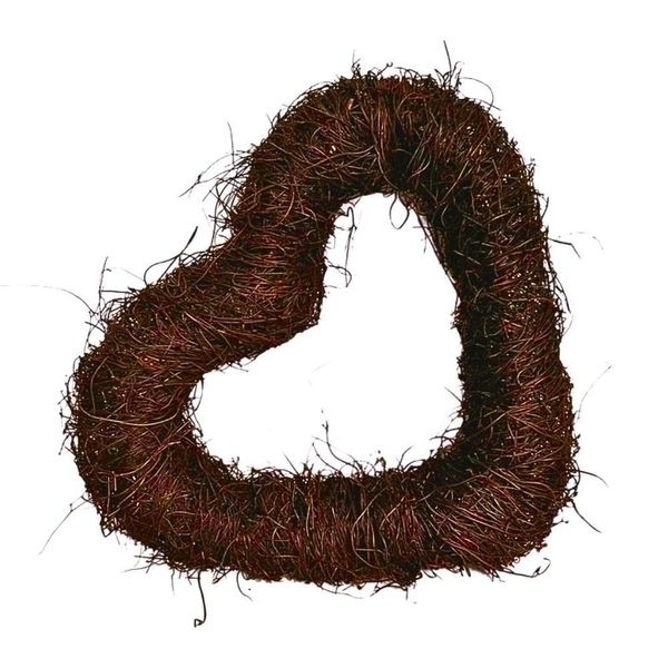 Proutí srdce pr.35x7cm hnědé