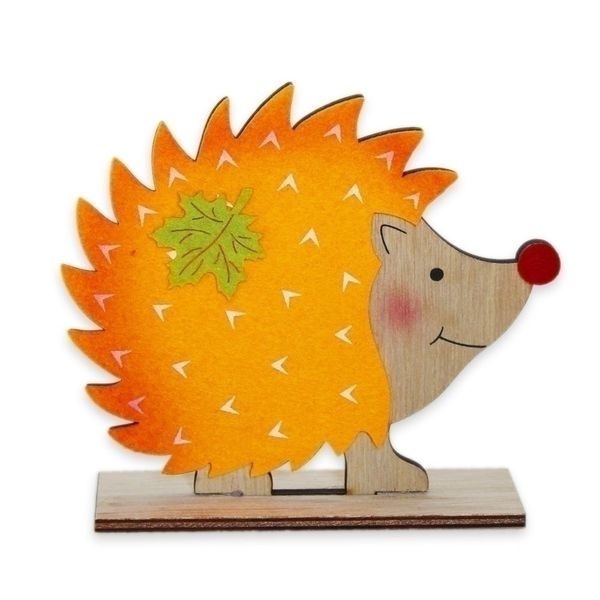 Ježek filc dl.14,5x12,5cm oranžová
