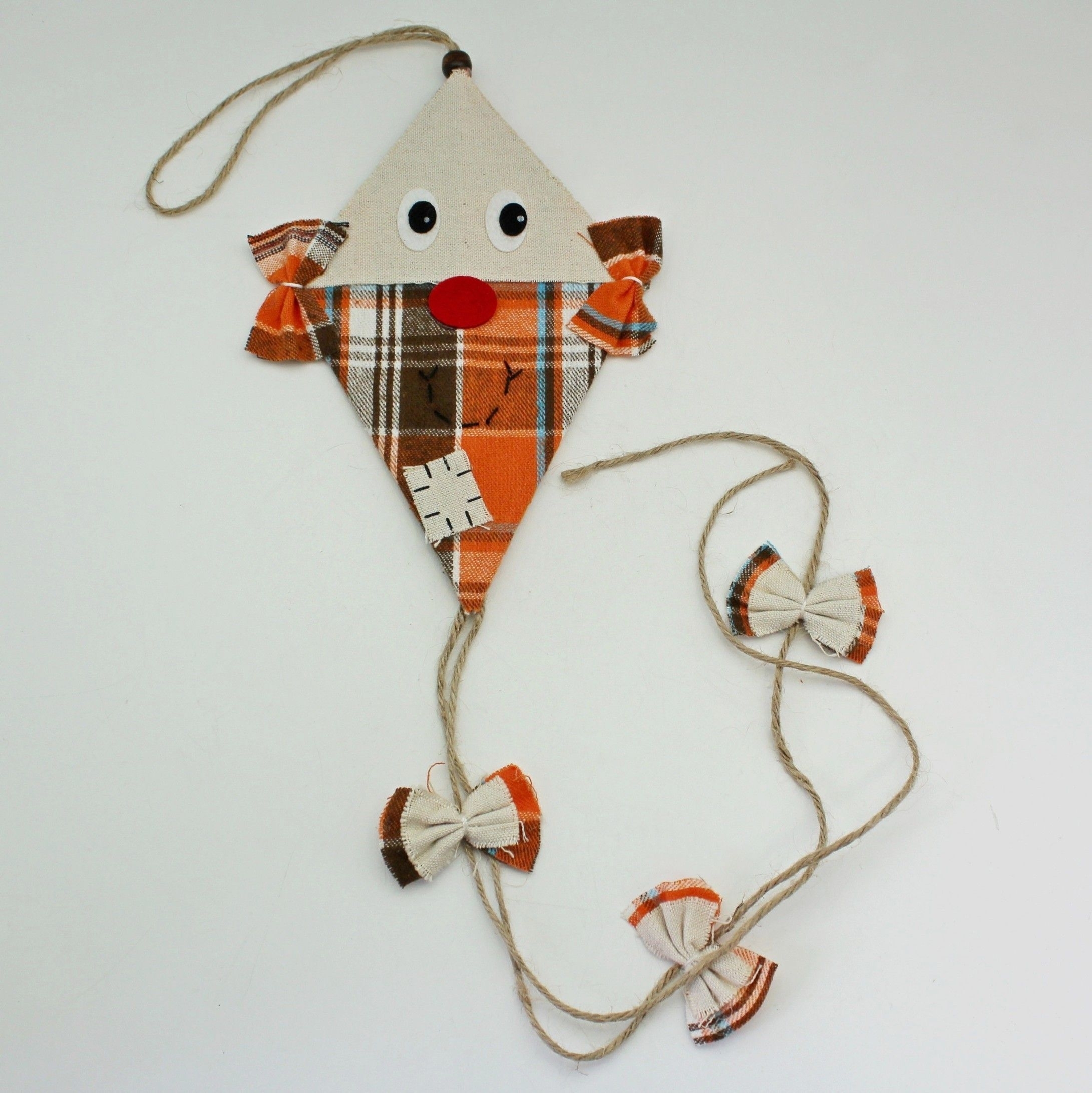 Drak dřevo/textil závěs  dl.75cm (+D33D17:D3)