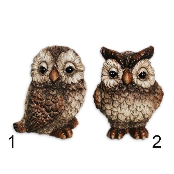 Sova polyresin v.12x9cm mix