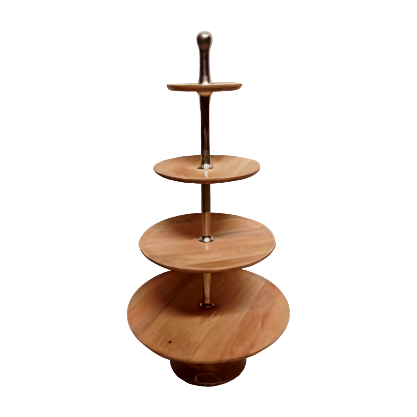 Etažér dřevo/kov v.137x76,5cm natural