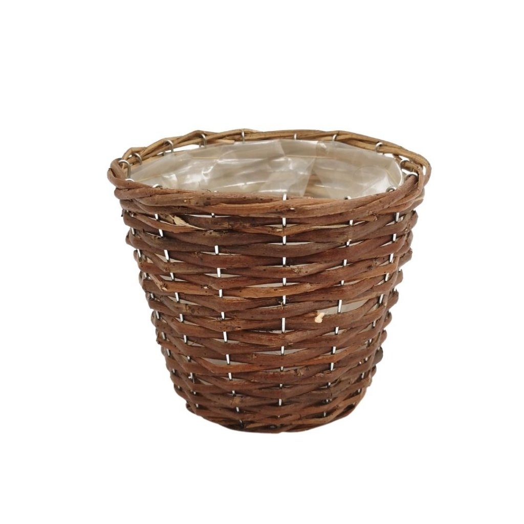 Proutí koš obal pr.18x16cm hnědý