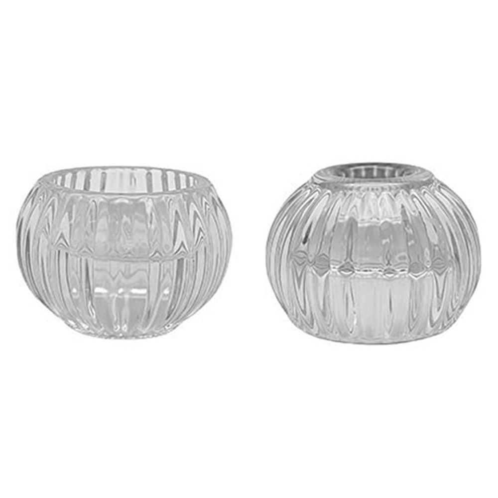 Sklo svícen oboustranný pr.6,5cm čirý