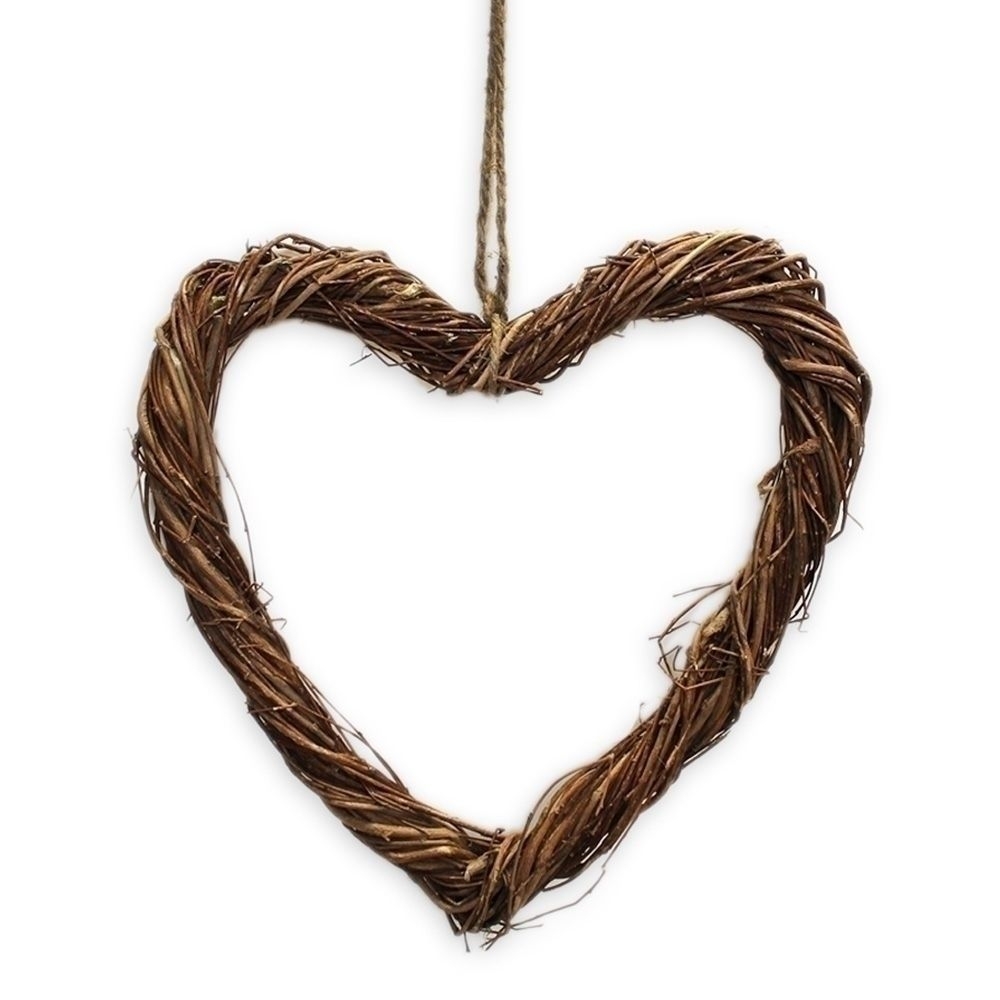 Proutí srdce závěs v.30x3cm natural