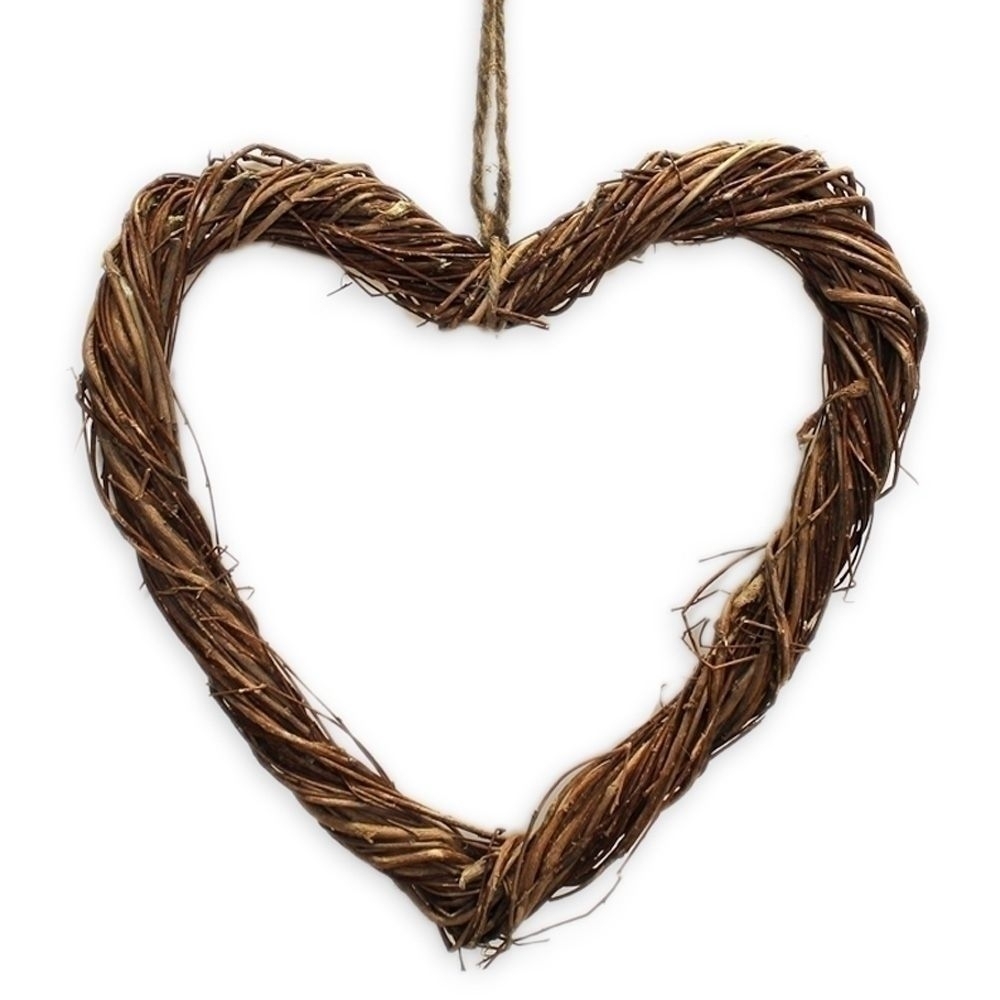 Proutí srdce závěs v.40x3,5cm natural