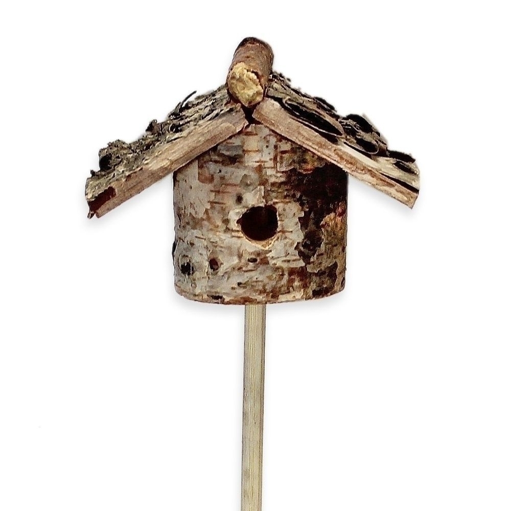 Budka dřevo zápich v.44x5cm natural