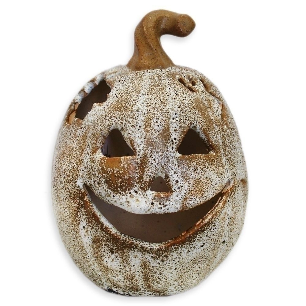 Dýně keramika LED v.19,5x14,3cm hnědá patina