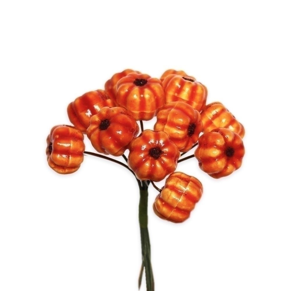 Dýně zápich pvc v.10x8cm oranžová