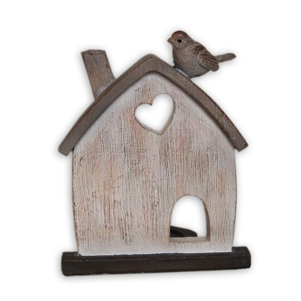 Domek svícen v.15,5x12,5cm polyresin