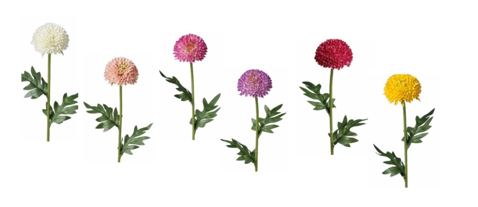 UK Chrys pom pom dl.56,5cm/1 hlava mix