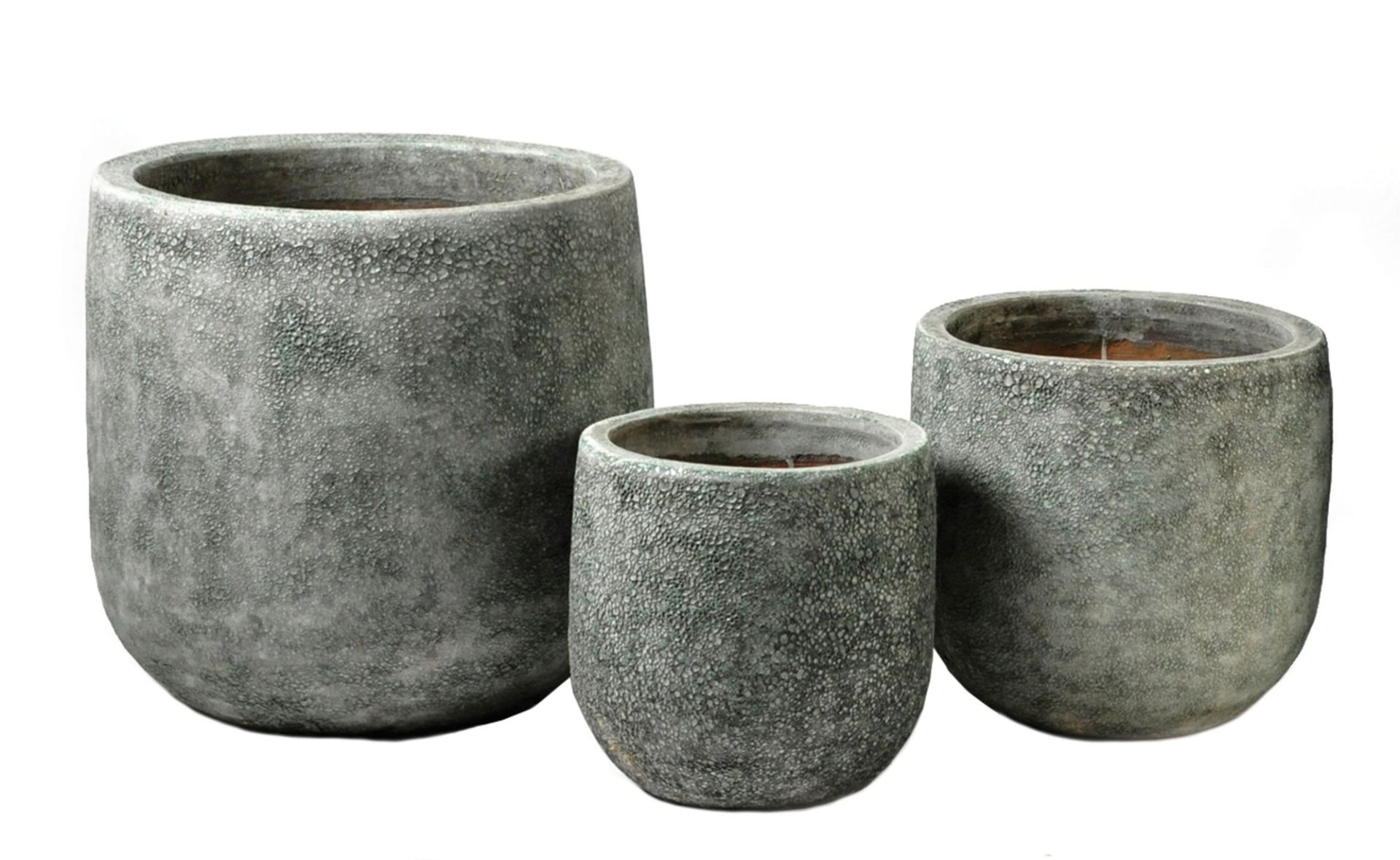 KER obaly Antique Low Bullet Jade pr.50-31cm keramika S/3ks