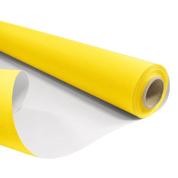 Papír kraft žlutá/bílá role 0,79x40m
