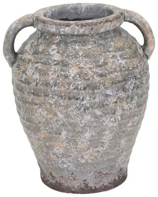 KER váza Sila hrubá pr.22x23cm šedá