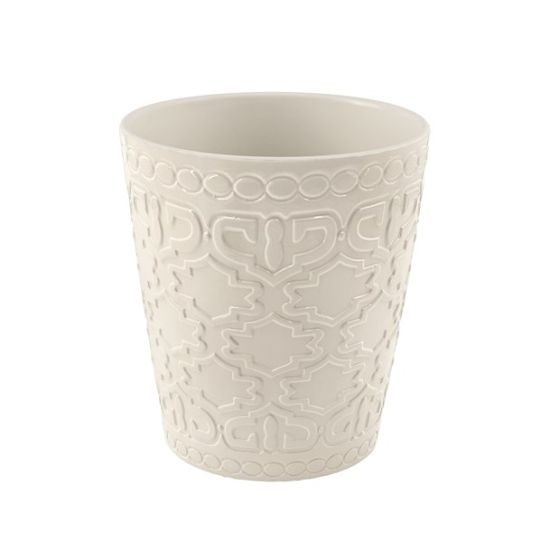 KER obal Orchidea pr.13x14cm krémový keramika