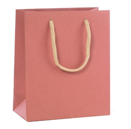 Taška papír v.37x27x12cm růžová