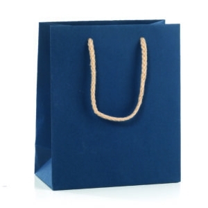 Taška papír v.37x27x12cm modrá