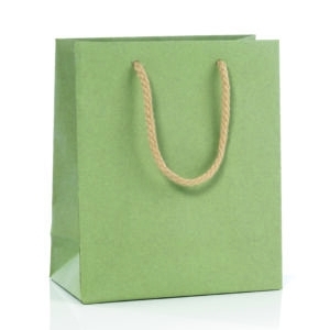 Taška papír v.37x27x12cm sv. zelená