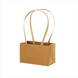 Taška papír Trapeze dl.22x13,5X10,5cm natur