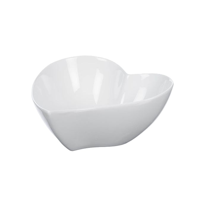 Miska porcelán Srdce pr.17x7cm bílá