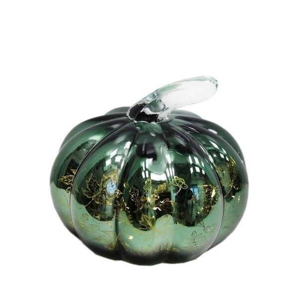 Dýně sklo LED pr.15V13cm zelená